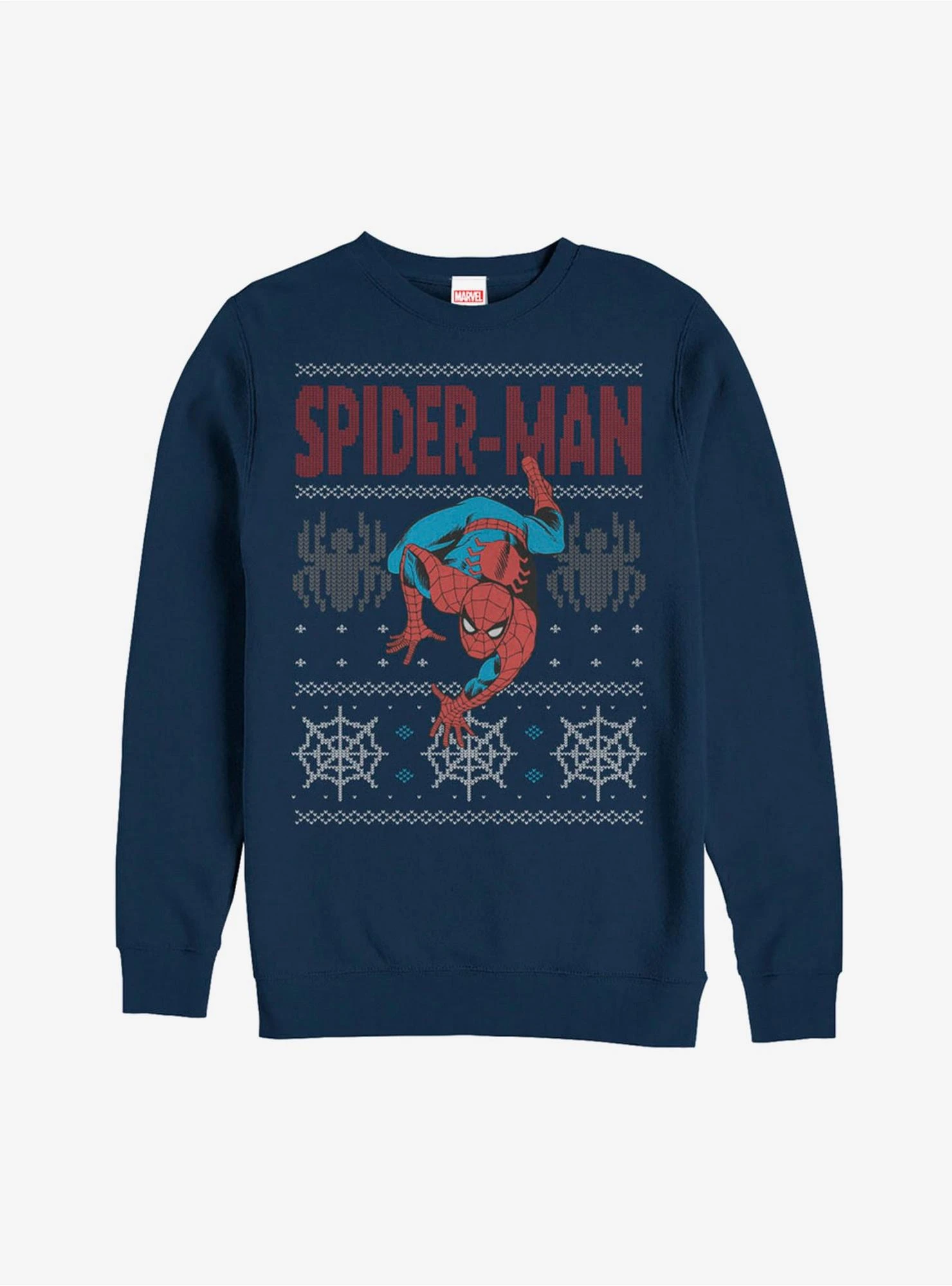 Marvel Ugly Christmas Sweater Spider-Man Crawl Sweatshirt 1 Marvel Ugly Christmas Sweater Spider-Man Crawl Sweatshirt