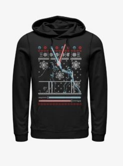 Star Wars Ugly Christmas Sweater Duel Hoodie