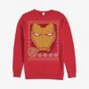 Marvel Iron Man Face Christmas Pattern Sweatshirt
