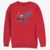 Marvel Spider-Man Deck The Walls Christmas Crew Sweatshirt