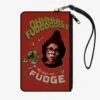 A Christmas Story Ralphie Oh Fudge Canvas Clutch Wallet