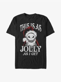 Disney The Nightmare Before Christmas This Is As Jolly As I Get Santa Jack T-Shirt