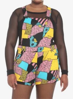 The Nightmare Before Christmas Sally Shortalls Plus Size