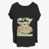 Star Wars The Mandalorian Christmas Baby Girls T-Shirt Plus Size
