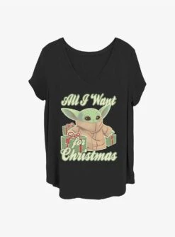 Star Wars The Mandalorian Christmas Baby Girls T-Shirt Plus Size