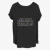 Star Wars Christmas Lights Girls T-Shirt Plus Size