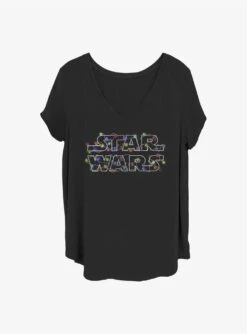 Star Wars Christmas Lights Girls T-Shirt Plus Size