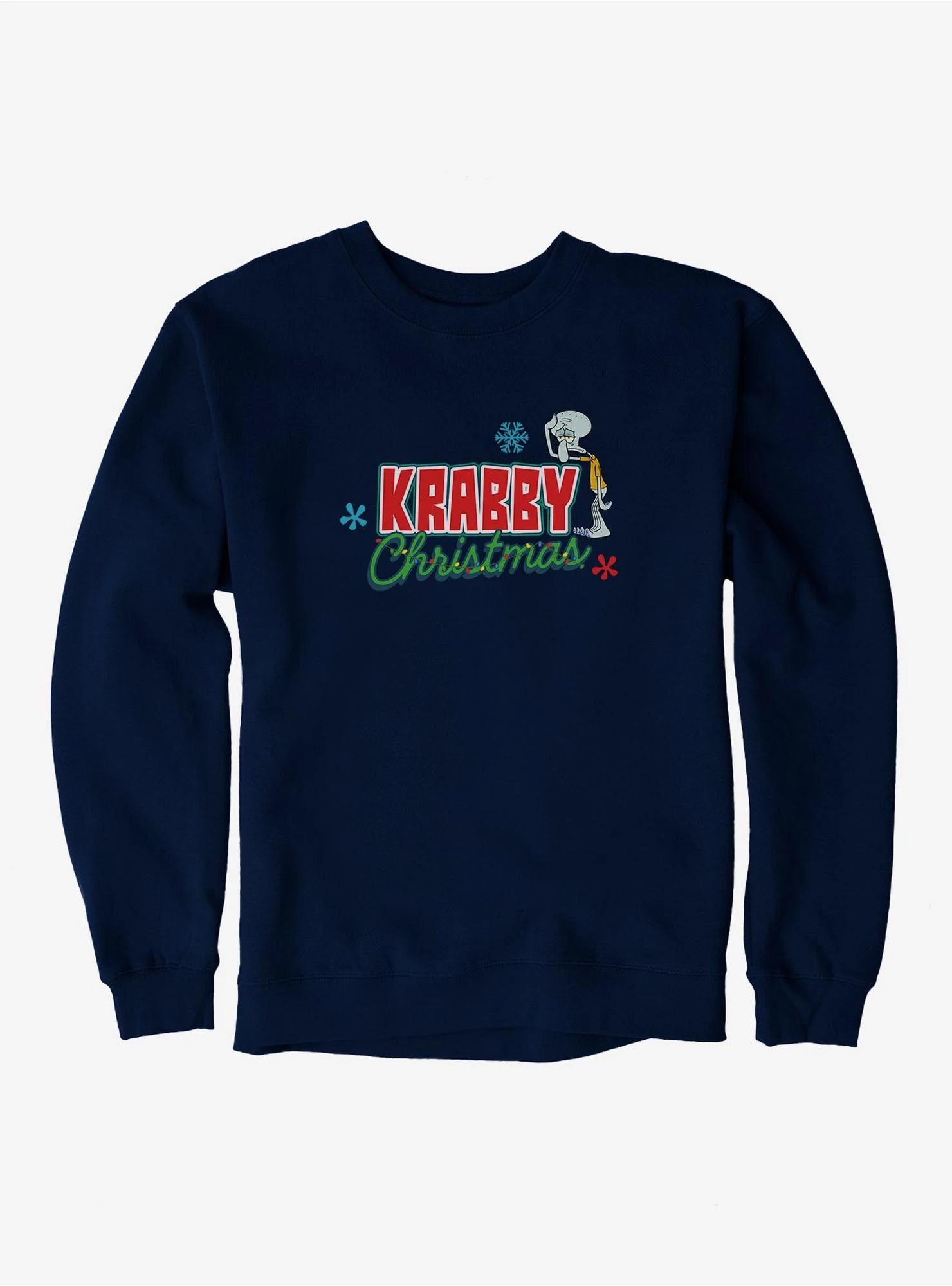 SpongeBob SquarePants Krabby Christmas Lights Sweatshirt 1 SpongeBob SquarePants Krabby Christmas Lights Sweatshirt