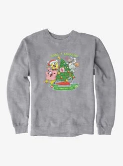 SpongeBob SquarePants Around The Christmas Tree Sweatshirt