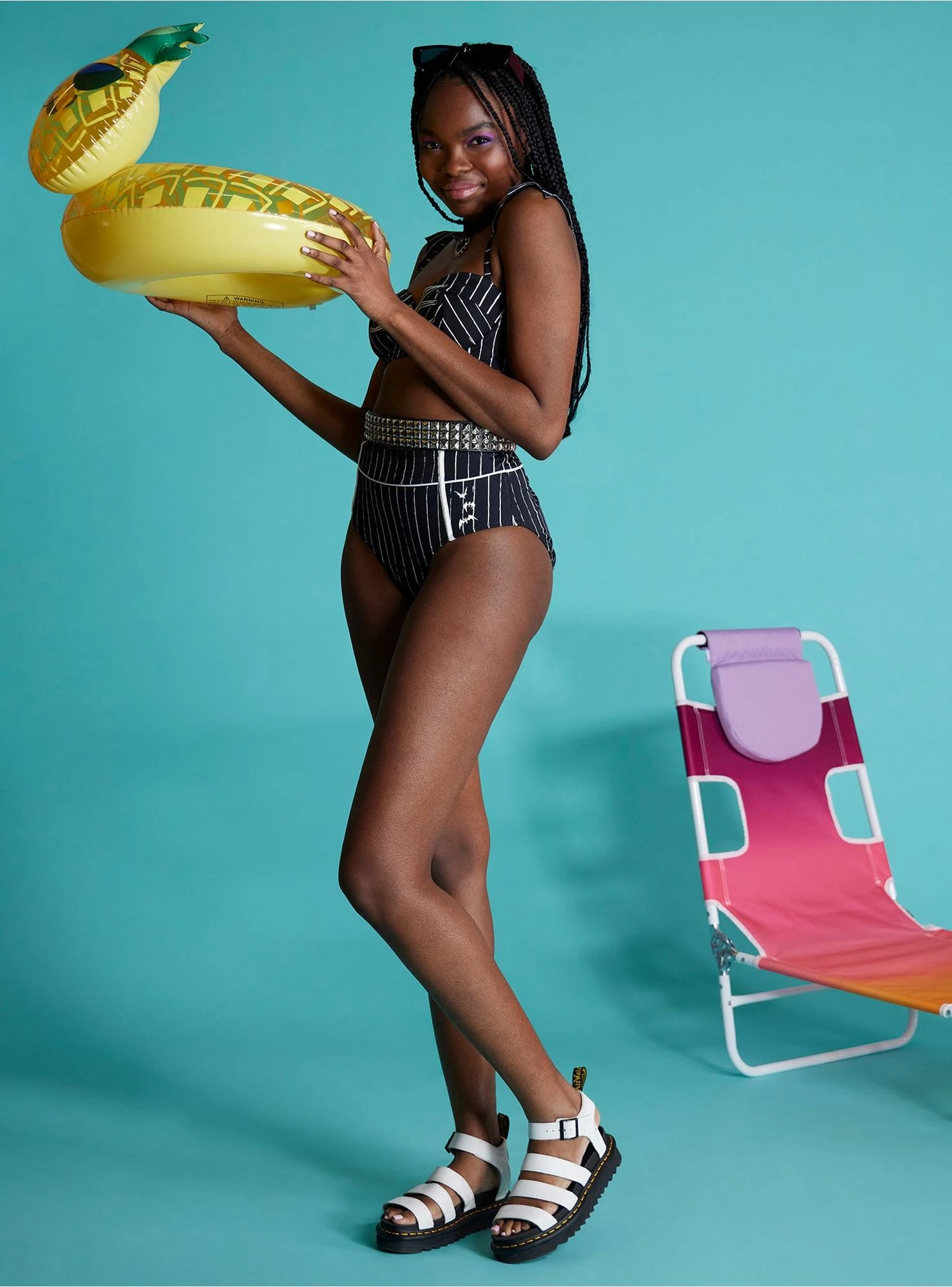 The Nightmare Before Christmas Jack Pinstripe Swim Bottoms 1 The Nightmare Before Christmas Jack Pinstripe Swim Bottoms