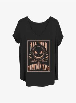 Disney The Nightmare Before Christmas Hail The Pumpkin King Girls T-Shirt Plus Size