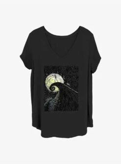 Disney The Nightmare Before Christmas Spiral Hill Girls T-Shirt Plus Size