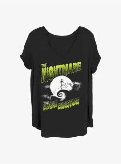 Disney The Nightmare Before Christmas Spooky Nightmare Jack Girls T-Shirt Plus Size