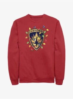 Marvel Guardians Of The Galaxy Christmas Lights Badge Sweatshirt