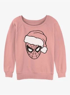 Marvel Spider-Man Christmas Spidey Girls Slouchy Sweatshirt