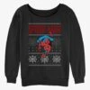 Marvel Spider-Man Ugly Christmas Spidey Girls Slouchy Sweatshirt