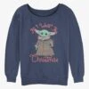 Star Wars The Mandalorian Christmas Child Girls Slouchy Sweatshirt