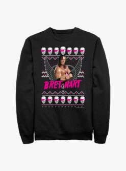 WWE Bret Hart Ugly Christmas Sweatshirt
