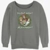 Star Wars Silent Night Jedi Knight Christmas Wreath Girls Slouchy Sweatshirt