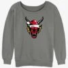 Stranger Things Hellfire Christmas Club Girls Slouchy Sweatshirt