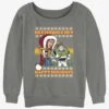 Disney Pixar Toy Story Howdy Ugly Christmas Girls Slouchy Sweatshirt