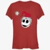 Disney The Nightmare Before Christmas Santa Hat Jack Girls T-Shirt