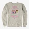 Barbie Merry Christmas Let's Rock Ugly Christmas Pattern Sweatshirt