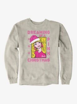 Barbie Dreaming Of A Pink Ugly Christmas Pattern Sweatshirt