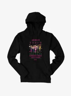 Barbie Merry Christmas Let's Rock Ugly Christmas Pattern Hoodie