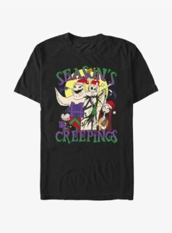 Disney The Nightmare Before Christmas Season's Creepings From Oogie, Jack, And Sally Extra Soft T-Shirt