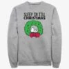 Peanuts Sleep In Till Christmas Sweatshirt
