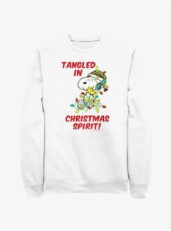Peanuts Snoopy Tangled In Christmas Spirit Sweatshirt