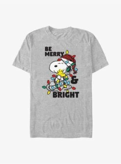 Peanuts Merry & Bright Christmas Lights T-Shirt