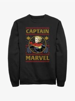 Marvel Captain Marvel Ugly Christmas Sweatshirt