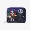 Loungefly The Nightmare Before Christmas Jack & Sally Doll Mini Zipper Wallet
