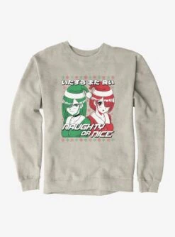 Christmas Anime Naughty Or Nice Sweatshirt