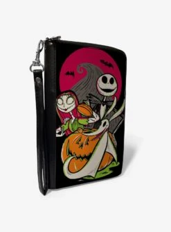 Disney100 Nightmare Before Christmas Characters Pumpkin Pose Zip Around Wallet