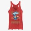 Capn Crunch Ugly Christmas Sweater Pattern Girls Raw Edge Tank