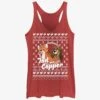 Disney The Fox And The Hound Tod And Copper Ugly Christmas Girls Tank