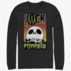 Disney The Nightmare Before Christmas Jack The Pumpkin King Skull Poster Long-Sleeve T-Shirt