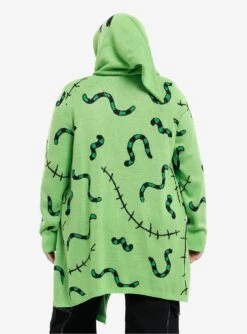 Her Universe The Nightmare Before Christmas Oogie Boogie Glow-In-The-Dark Girls Drape Cardigan Plus Size -Bioworld Central 20733895 av2