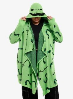 Her Universe The Nightmare Before Christmas Oogie Boogie Glow-In-The-Dark Girls Drape Cardigan Plus Size