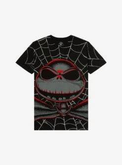 The Nightmare Before Christmas Jack Spiderweb Double-Sided T-Shirt
