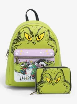 Loungefly How The Grinch Stole Christmas Whoville Mini Backpack -Bioworld Central 20810683 av4