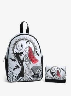 Her Universe The Nightmare Before Christmas Jack & Sally Eternally Yours Mini Backpack -Bioworld Central 30525760 av5
