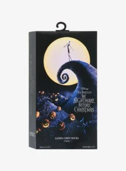 The Nightmare Before Christmas VHS Box Crew Socks 2 Pair