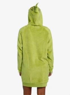 Dr. Seuss How The Grinch Stole Christmas Fuzzy Hoodie & Socks Set -Bioworld Central 30786575 av2