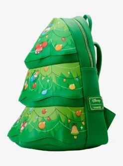 Loungefly Disney Chip 'N Dale Christmas Tree LED Lights Mini Backpack -Bioworld Central 30812131 av4
