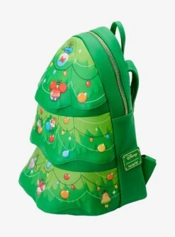 Loungefly Disney Chip 'N Dale Christmas Tree LED Lights Mini Backpack -Bioworld Central 30812131 av5
