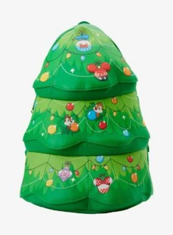 Loungefly Disney Chip 'N Dale Christmas Tree LED Lights Mini Backpack